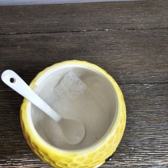 Maxcera Spring Collection Beehive Honey Jar With Spoon Bumble Bee Farmhouse - Picture 7 of 11